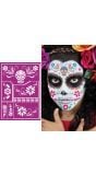 Schmink sjabloon day of the dead kind