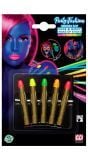 Schminkstiften glow in the dark neon