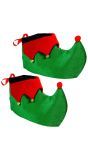 Schoenhoezen kerst elf groen
