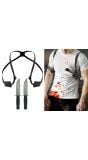 Schouderholster met 2 Messen