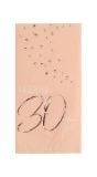 Servetten elegant lush blush 30 jaar 10 stuks
