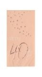 Servetten elegant lush blush 40 jaar 10 stuks