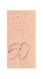 Servetten elegant lush blush 50 jaar 10 stuks