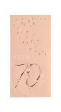 Servetten elegant lush blush 70 jaar 10 stuks
