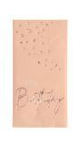 Servetten elegant lush blush happy bday 10 stuks