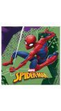 Servetten spiderman team feestje 20 stuks
