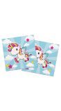 Servetten unicorn kinderfeestje 20 stuks