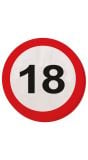 Servetten verkeersbord 18 jaar 20 stuks