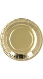 Set 6 papieren bordjes Goud