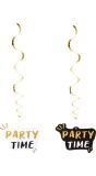 Set van 2 decoratieswirls 'Party Time'
