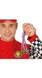 Set Van 3 Winnaar Sportmedailles Goud Zilver Brons