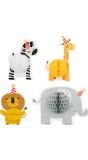 Set Van 4 Safari Honingraat Tafeldecoraties