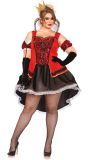 Sexy koningin carnaval plus size