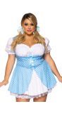 Sexy plus size Blauw Oktoberfest outfit