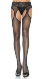 Sexy plus size panty zwart