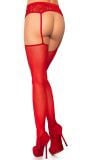 Sexy rode panty met jarretel