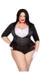Sexy strakke smoking bodysuit plus size vrouwen