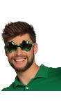 Shamrock groene feestbril