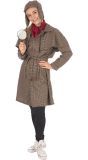 Sherlock Holmes Detective Dames Kostuum