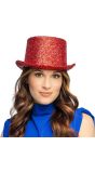 Show Hoed Glitter Rood