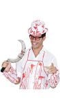 Sikkel met bloedspetters halloween