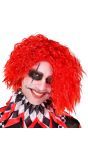 Sinister Clown Pruik Rood Halloween Heren
