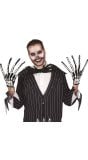 Skelet handschoenen met lange vingers halloween