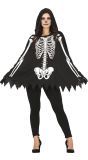 Skelet poncho dames