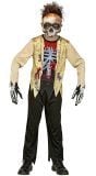 Skelet zombie outfit jongens