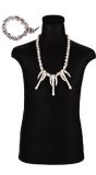 Skull Sieraden Set Beige Ketting Armband Halloween