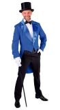 Slipjas carnaval blauw mannen