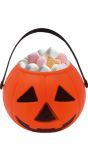 Snoepemmer Pompoen Oranje 15 Cm Halloween