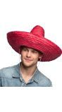 Sombrero Puebla Rood
