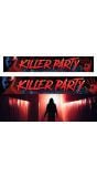 Spandoek 'Killer Party' 290 x 50 cm halloween