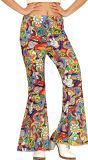 Speelse Hippie Uitlopende Broek Dames