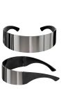 Spiegelende Party Zonnebril Grijs Dames Heren