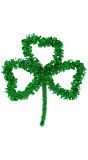 St Patricks Day Groene Tinsel Shamrock Wanddecoratie