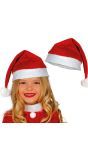 Standaard kerstman kerstmuts kind