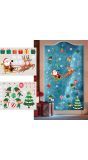 Statische raamstickers kerstman 2 vellen