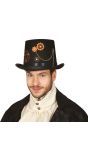 Steampunk hoed met radertjes