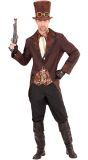 Steampunk kostuum bruin