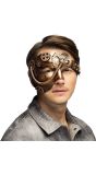 Steampunk Opera Masker Brons
