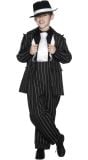 Stoere zwarte maffia outfit jongens
