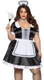 Stout kamermeisje jurkje plus size