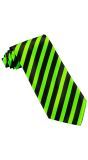 Stropdas Gestreept Groen Zwart