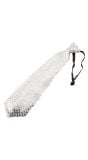 Stropdas pailletten zilver met LED