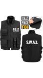 SWAT BI Politie Verkleedvest Zwart Dames Heren