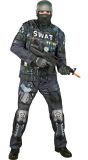 Swat Politie Gemaskerde Outfit Mannen
