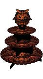 Taartstandaard 3 Verhogingen Gothic Pompoen Halloween