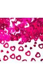 Tafeldecoratie hartjes liefde roze